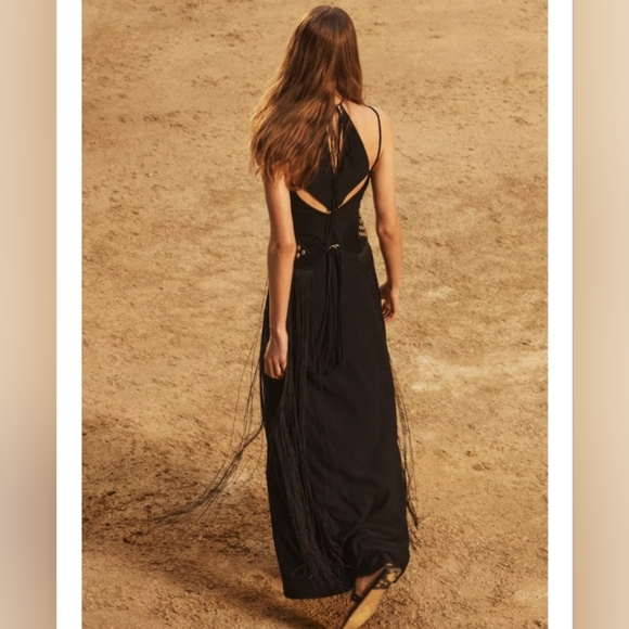 Zara Limited Edition Long Cut Out Dress - Picture 1 of 9
